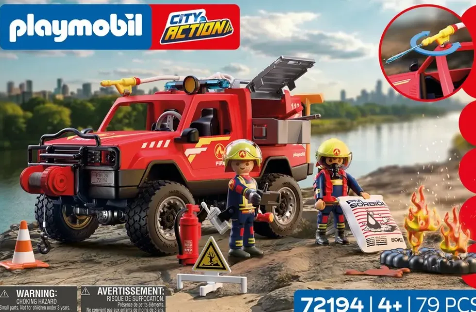 PICK-UP DE POMPIERS & 2 PERSONNAGES 72194