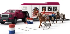 PICK-UP ET SA GRANDE REMORQUE EQUESTRE