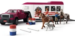PICK-UP ET SA GRANDE REMORQUE EQUESTRE