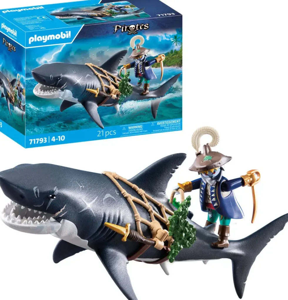 PIRATE ET REQUIN AVEC MACHOIRE ARTICULEE - 71793