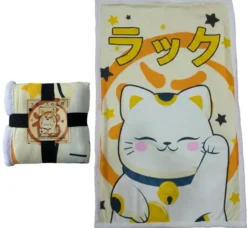PLAID SHERPA MANEKI NEKO KAWAII