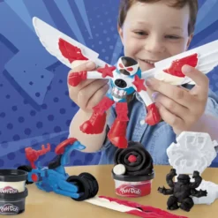 PLAY-DOH MARVEL CAPTAIN AMERICA MOTO TRANSFORMERS NSFORMERS NCHANTE