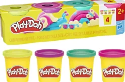 PLAY-DOH - PACK DE 4 POTS VIBRANT