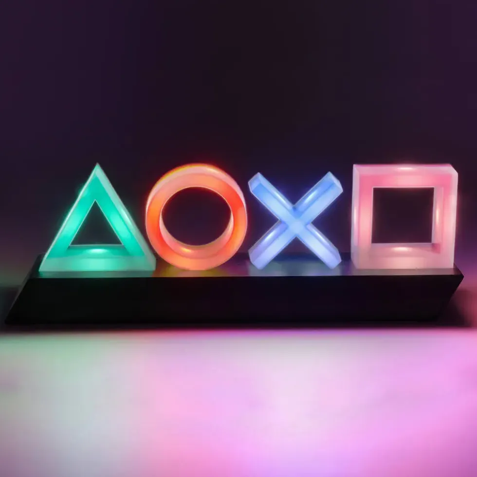 PLAYSTATION LAMPE SYMBOLES