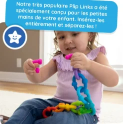 PLIP LINKS - 10 ANNEAUX ARC-EN-CIEL EN SILICONE
