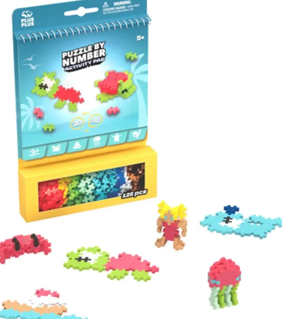 PLUS PLUS -BLOC D'ACTIVITE - OCEAN - 125 PIECES