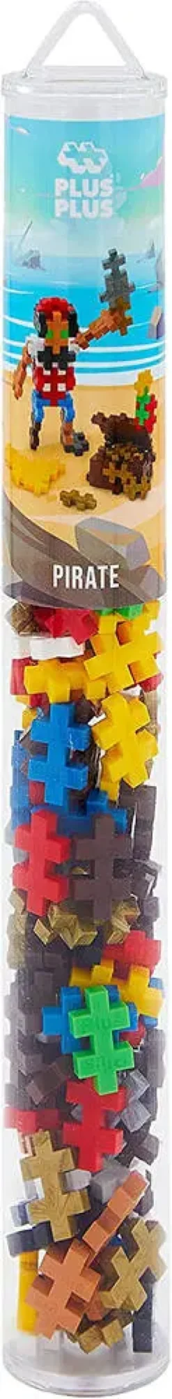 PLUS PLUS -- JEU DE CONSTRUCTION TUBE PIRATE - 100 PIECES