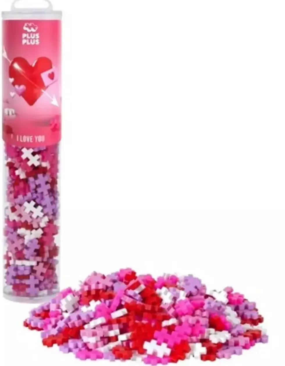 PLUS PLUS -MEGA TUBE I LOVE YOU - 240 PIECES