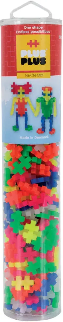 PLUS PLUS -- MEGA TUBE NEON - 240 PIECES