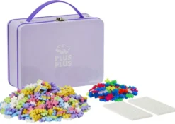 PLUS PLUS - VALISETTE JEU METAL PASTEL ET NEON - 600 PIECES