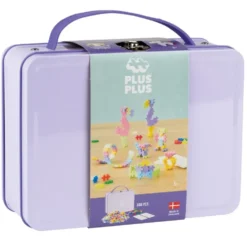 PLUS PLUS - VALISETTE JEU METAL PASTEL ET NEON - 600 PIECES
