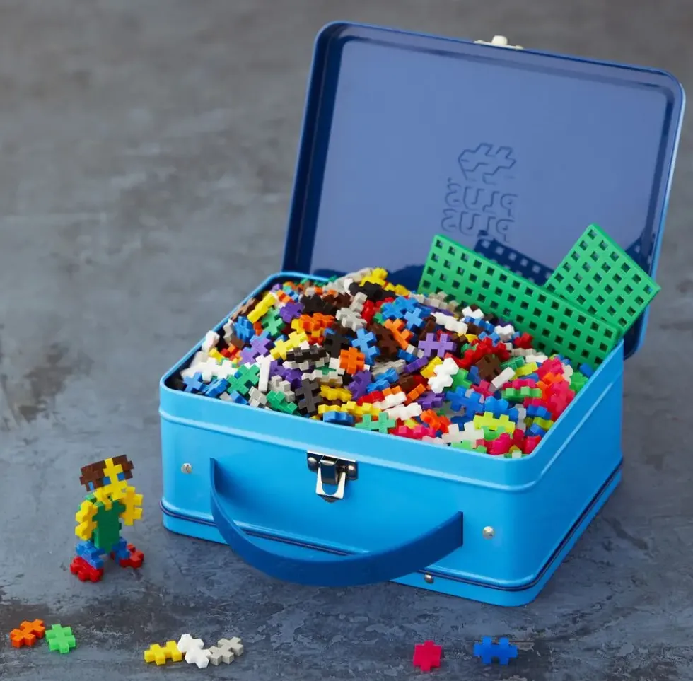 PLUS PLUS - VALISETTE METAL BASIC ET NEON - 600 PIECES
