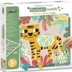 POCHOIRS MOTIFS - COULEURS DE LA JUNGLE