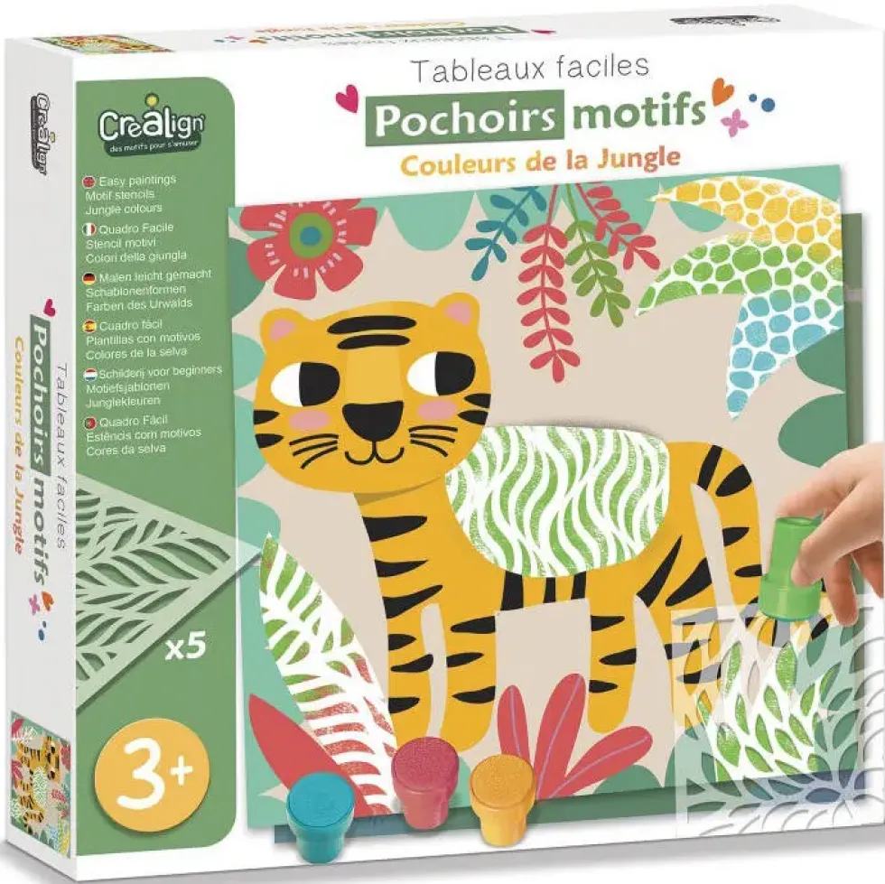 POCHOIRS MOTIFS - COULEURS DE LA JUNGLE