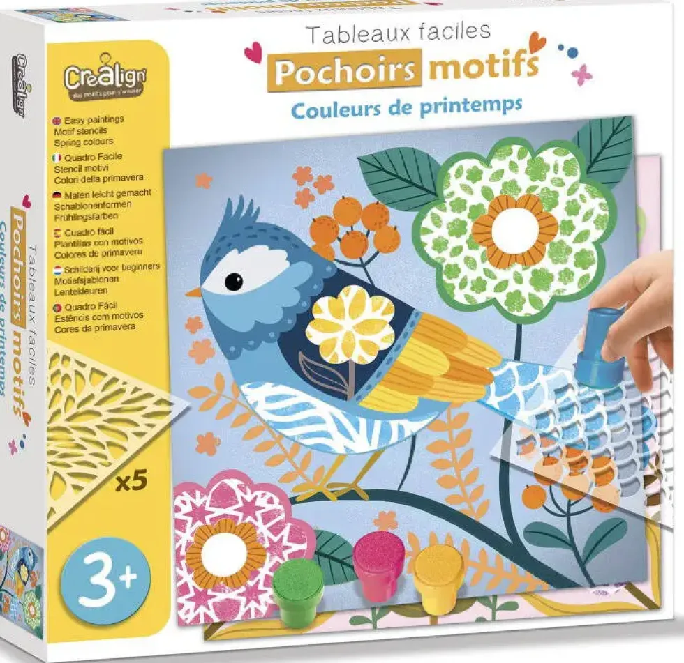 POCHOIRS MOTIFS - COULEURS DE PRINTEMPS