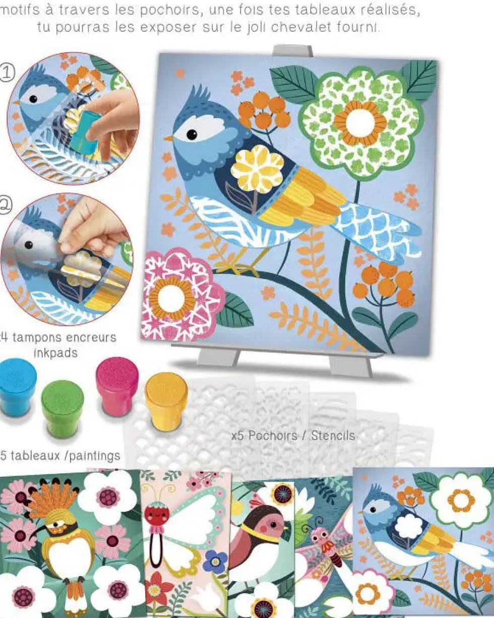 POCHOIRS MOTIFS - COULEURS DE PRINTEMPS