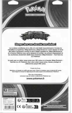 POKEMON MEGA EVOLUTION 05 : PACK PORTFOLIO+BOOSTER NUIT NOIRE