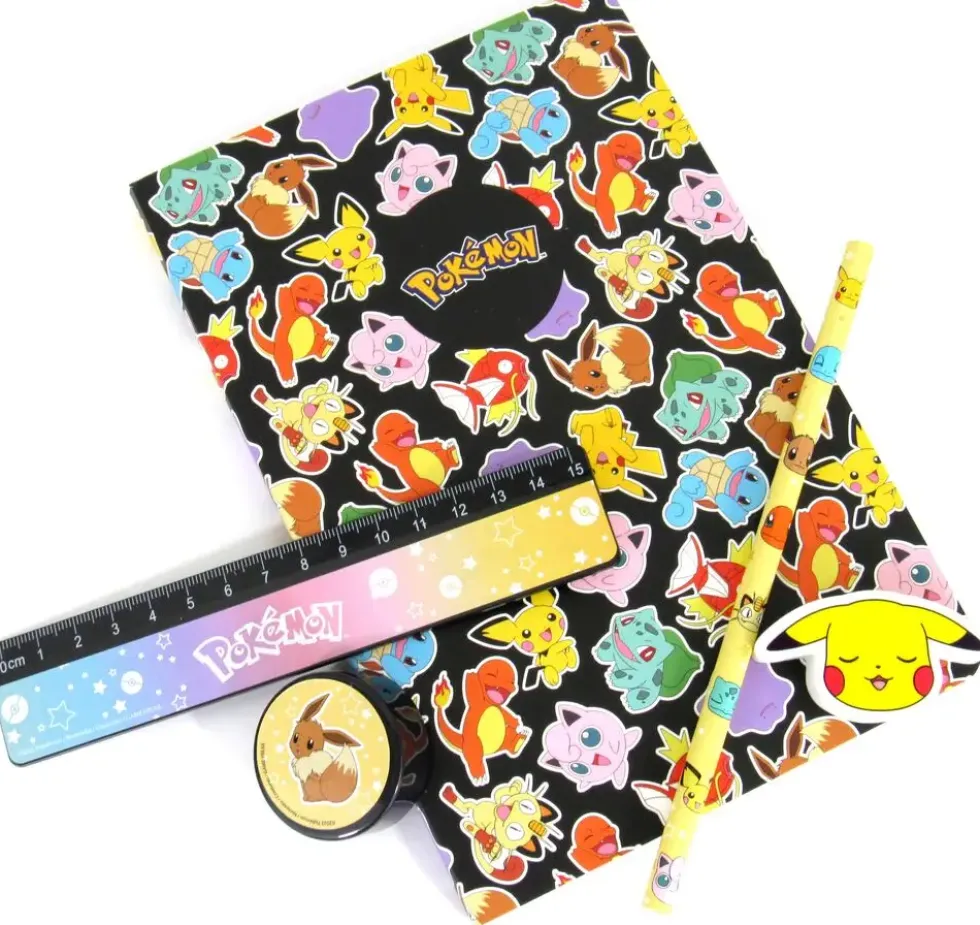 POKEMON - SET PAPETERIE DE 6 PIECES