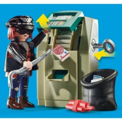POLICE POLICIER AVEC MOTO ET VOLEUR - 70572