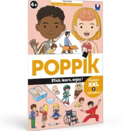 POPPIK DISCOVERY - POSTER A STICKER - LE CORPS HUMAIN