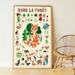 POPPIK DISCOVERY - POSTER A STICKER - LA FORET