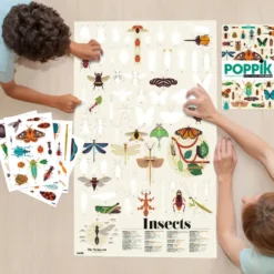 POPPIK DISCOVERY - POSTER A STICKER - LES INSECTES