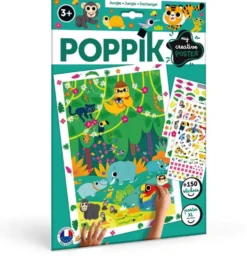 POPPIK - POSTER CREATIF A STICKER - LA JUNGLE