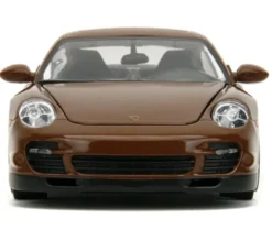 1/24 PORSCHE 911 TURBO W/METM'S BROWN FIGURE BROWN METALLIC HOLLYWOOD RIDES 2007