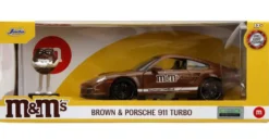 1/24 PORSCHE 911 TURBO W/METM'S BROWN FIGURE BROWN METALLIC HOLLYWOOD RIDES 2007
