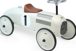 PORTEUR VOITURE VINTAGE BLANC CREME
