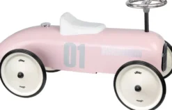 PORTEUR VOITURE VINTAGE ROSE TENDRE