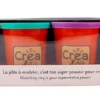 4 POTS DE PATE A MODELER - COULEURS VIVES