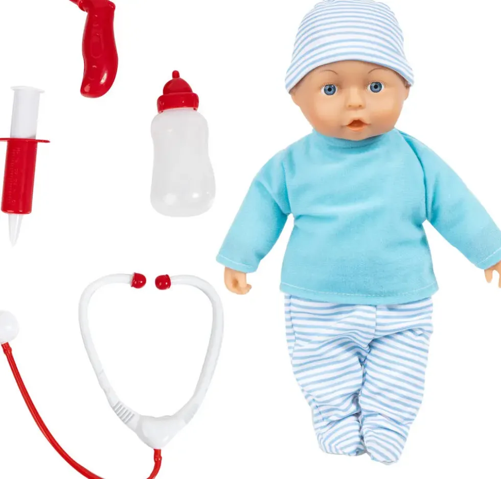POUPEE BEBE MALADE 33 CM