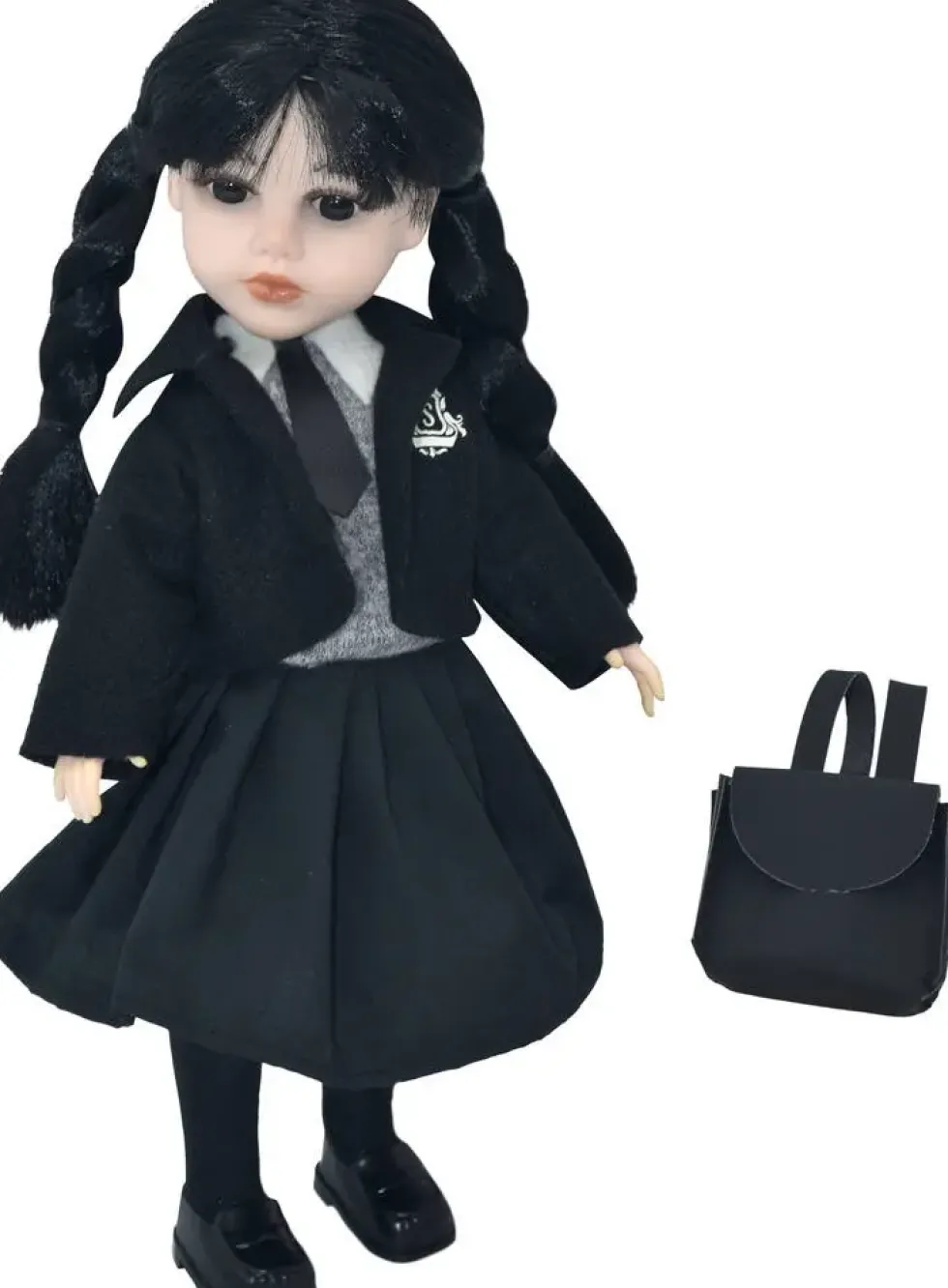 POUPEE GOTHIQUE ETUDIANTE 33 CM