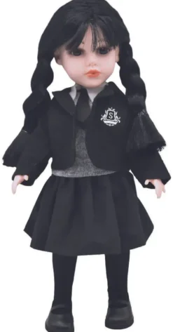 POUPEE GOTHIQUE ETUDIANTE 33 CM