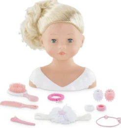POUPEE TETE A COIFFER 10 ACCESSOIRES - COROLLEMON SALON DE COIFFURE