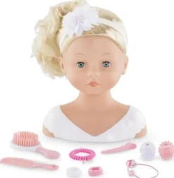POUPEE TETE A COIFFER 10 ACCESSOIRES - COROLLEMON SALON DE COIFFURE