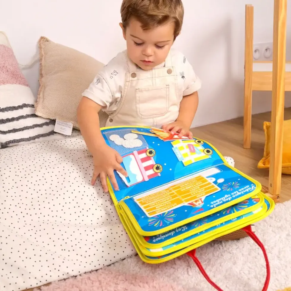 PRES/ POCHETTE 7 ACTIVITES - LA FABRIQUE DES MOTS -THEME DE LA FETE FORAINE - MONTESSORI - 28X5X33 CM - APD 5 ANS