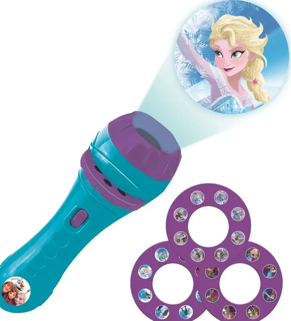 PROJECTEUR A HISTOIRES ET LAMPE TORCHE REINE DES NEIGES