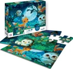 PUZZLE AU CLAIR DE LUNE 24 PIECES X2
