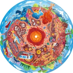 PUZZLE CIRCULAIRE CENTRE DE LA TERRE