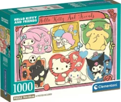 PUZZLE COMPACT 1000 PIECES - HELLO KITTY