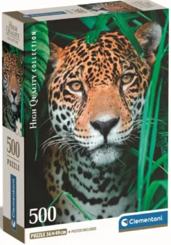 PUZZLE COMPACT 500 PIECES - JAGUAR IN THE JUNGLE