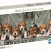 PUZZLE COMPACT 1000 PIECES PANORAMA - BEAGLES
