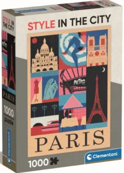 PUZZLE COMPACT 1000 PIECES - STYLE IN THE CITY- PARIS