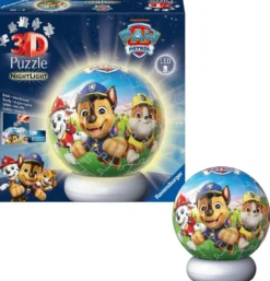 PUZZLE 3D BALL 72 PIECESILLUMINE - PAT'PATROUILLE