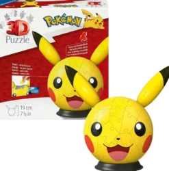 PUZZLE 3D BALL 72 PIECES NUMEROTEES - PIKACHU - POKEMON