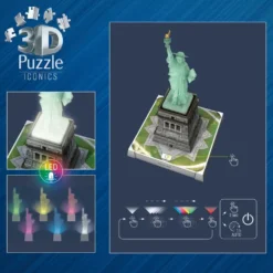 PUZZLE 3D STATUE DE LA LIBERTE ILLUMINEE