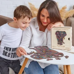 PUZZLE EN BOIS 190 PIECES - L'ELEPHANT IMPERIAL