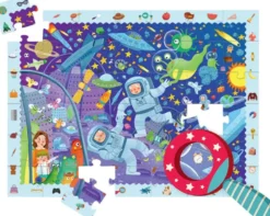 PUZZLE 2 EN 1 - DÉTECTIVE ESPACE 42 PIECES
